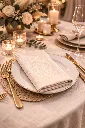 serviette de table sable