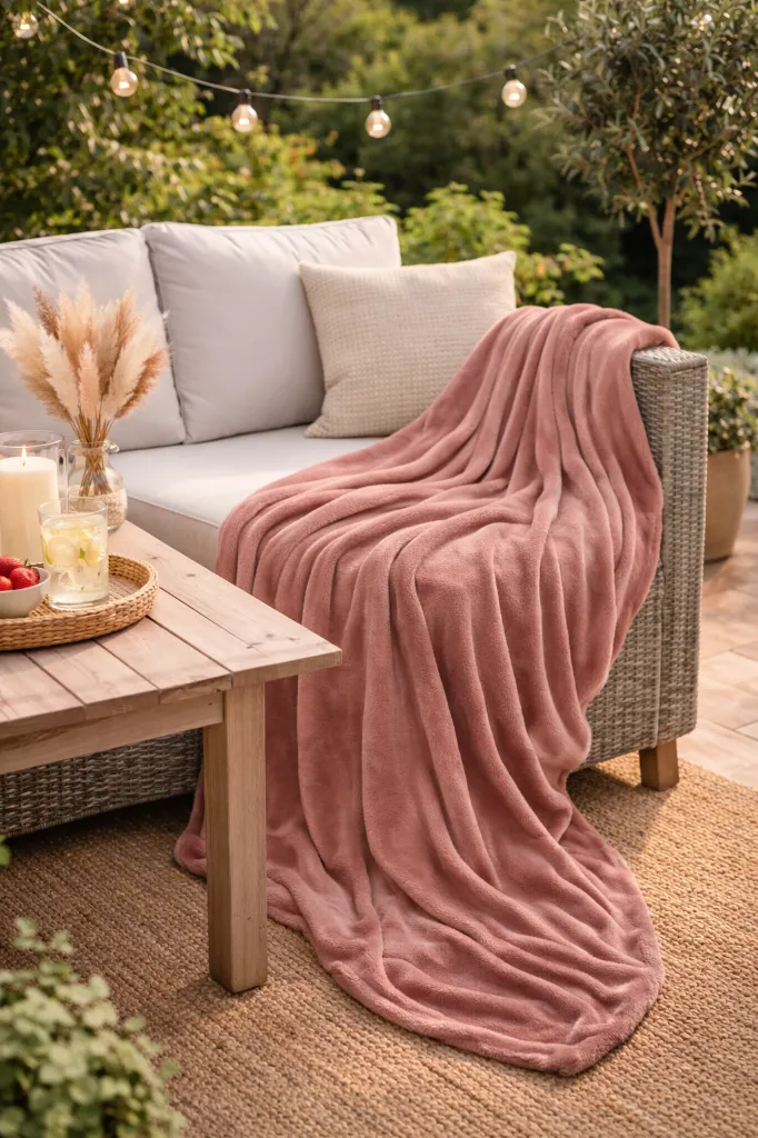 plaide rose