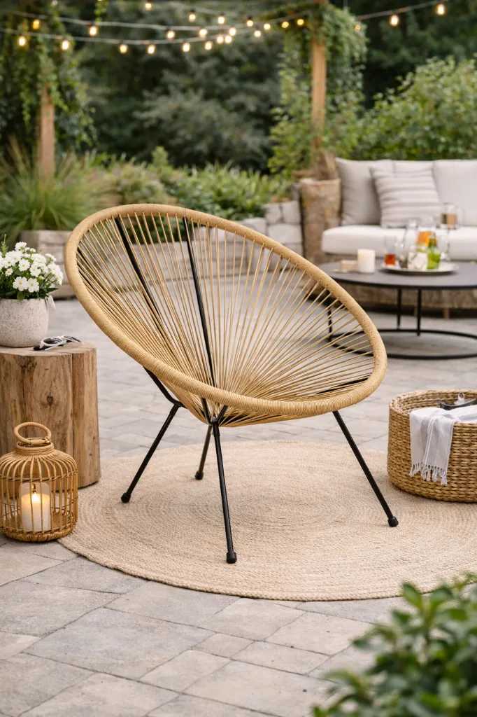 Fauteuil Acapulco rotin