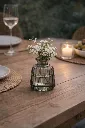 Vase de table gris