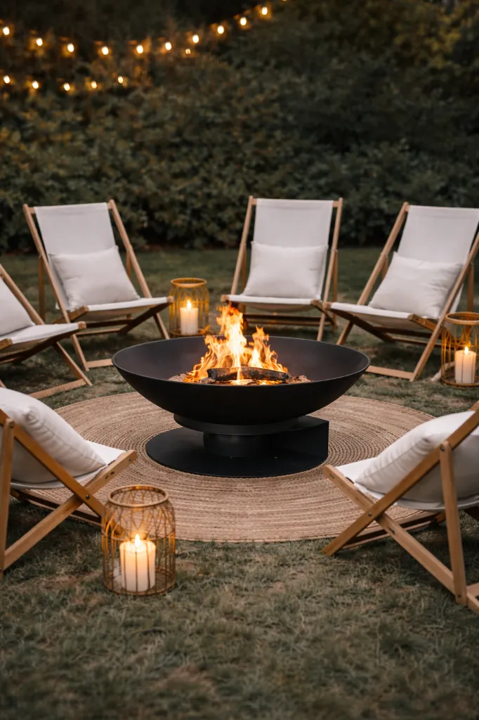 Bol à feu Acier noir