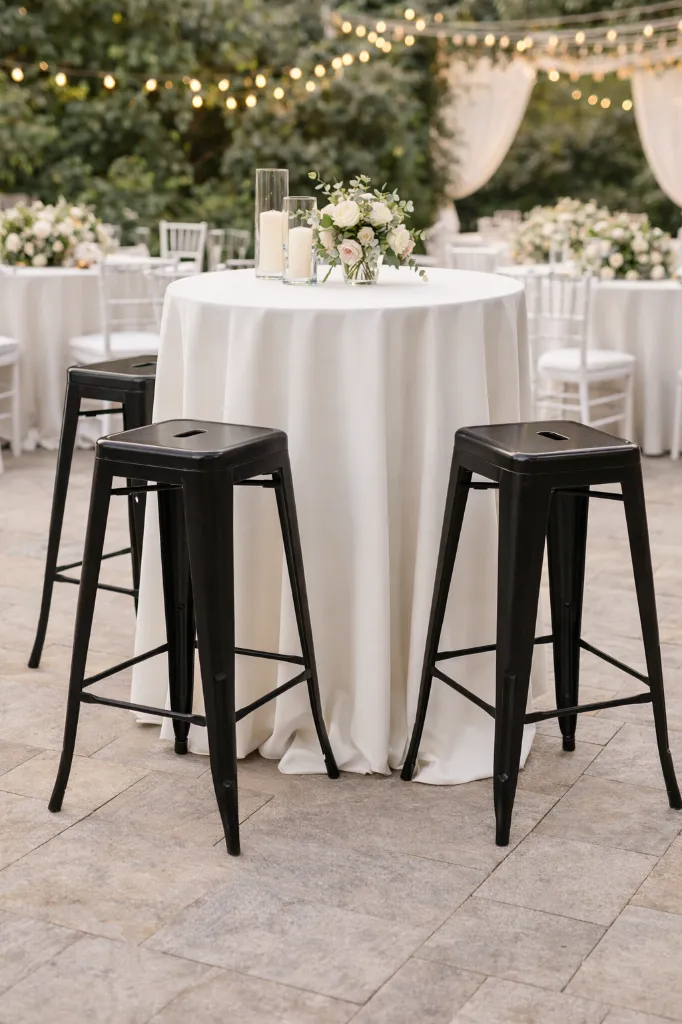 Tabouret haut métal