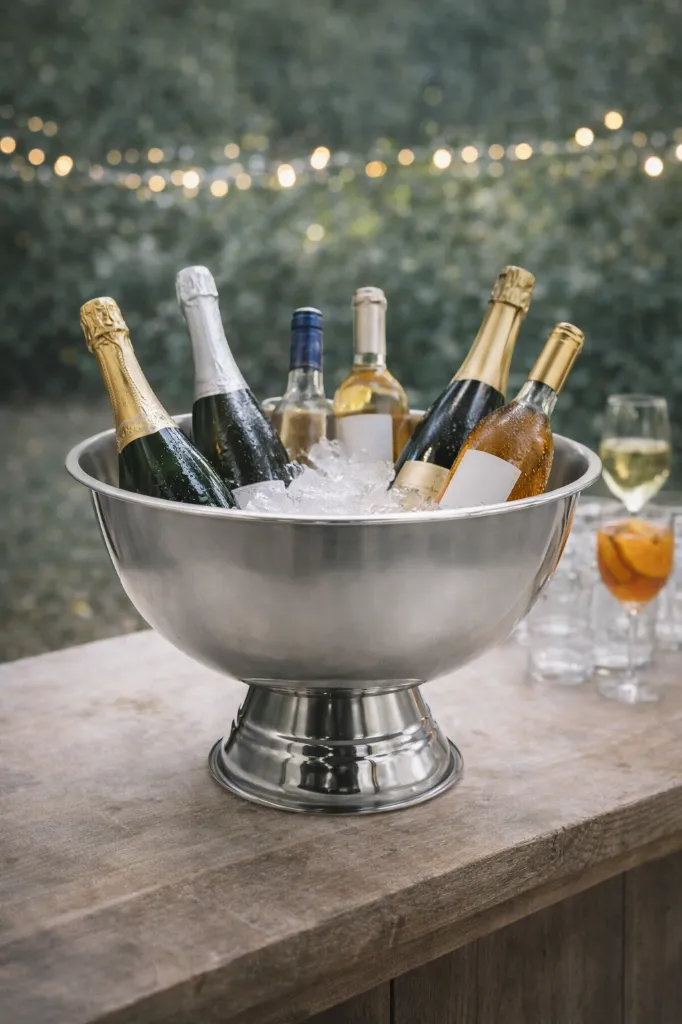 seau a champagne inox