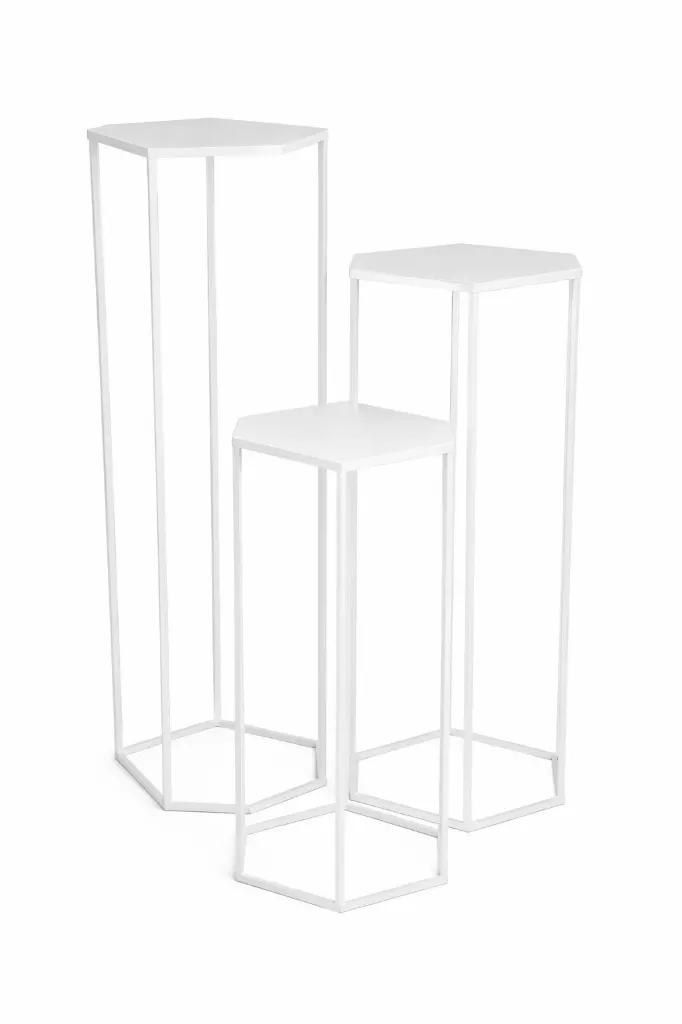 Sellette - Blanc Métal