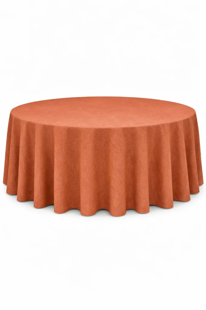 Nappe Ronde Maxi Uni - Terracotta