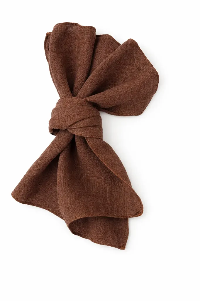 Serviette de Table Gaze - Marron