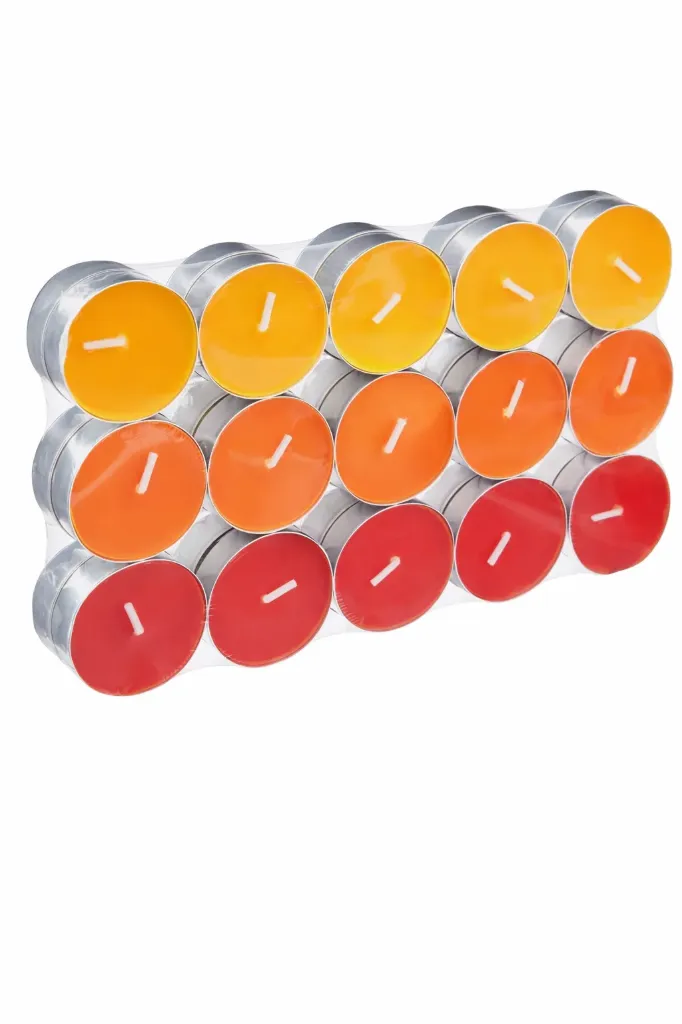 Bougie Chauffe plat x 30 - Orangé