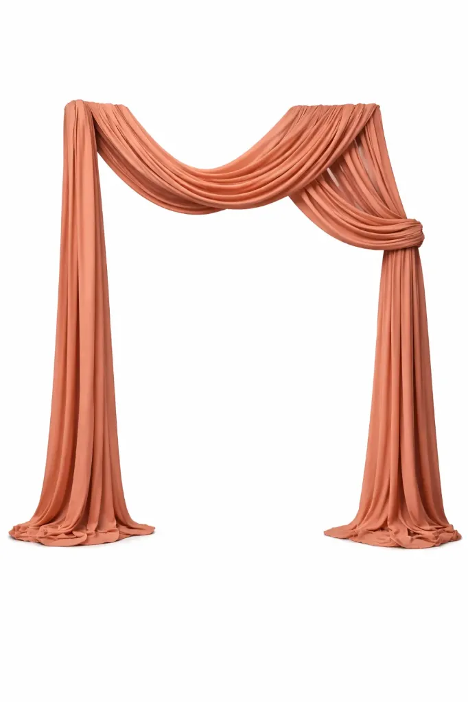 Drapés Mousseline - Terracotta