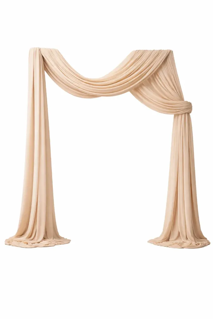 Drapés Mousseline - Nude