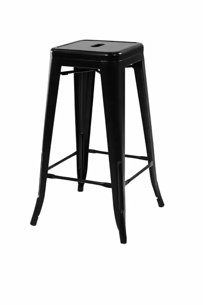 Tabouret haut noir metal