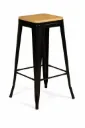 Tabouret Haut - Métal et Bois