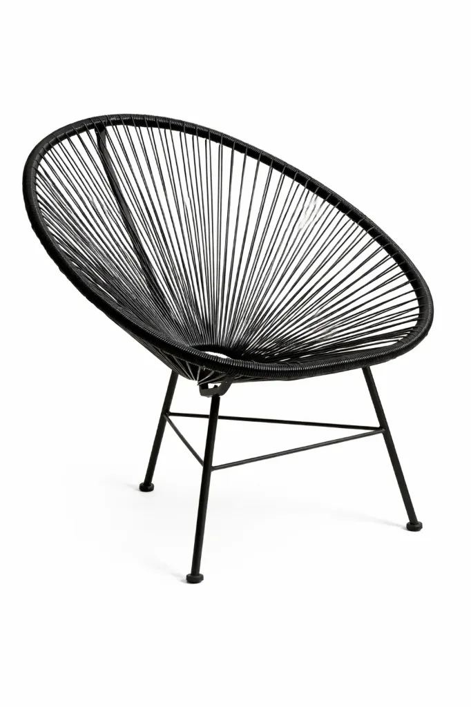 Fauteuil Acapulco noir