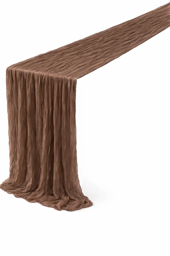 Chemin de Table Gaze - Marron Glacé